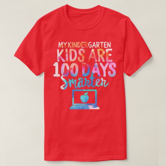 幼稚園の子どもは100日頭が切れる日100日 Tシャツ (デザイン正面)