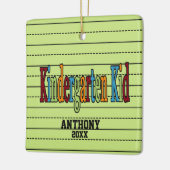 幼稚園の子供のクリスマスのオーナメント セラミックオーナメント (左)