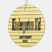 幼稚園の子供のクリスマスのオーナメント セラミックオーナメント (左)