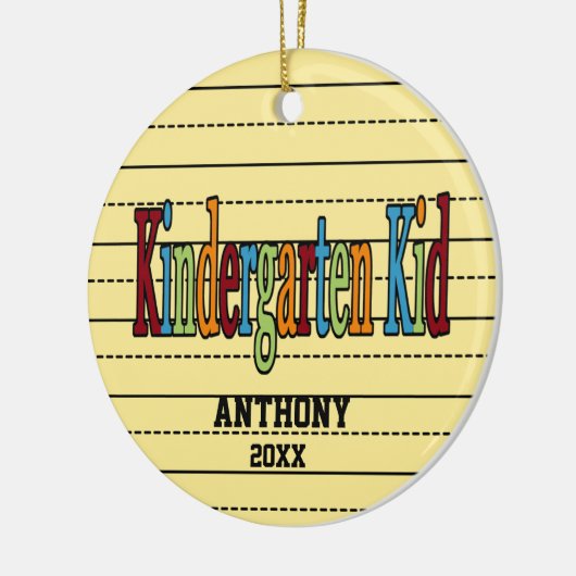 幼稚園の子供のクリスマスのオーナメント セラミックオーナメント (左)