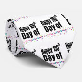 幼稚園の学校教師の幸せな100th日 ネクタイ (ロール)