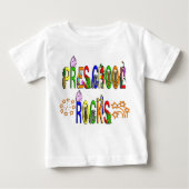 幼稚園の岩 – 星 ベビーTシャツ (正面)
