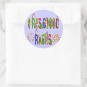 幼稚園の岩 – 星 ラウンドシール (バッグ)