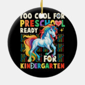 幼稚園の幼稚園の初日 セラミックオーナメント (裏面)