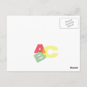 幼稚園の広告 ポストカード (裏面)