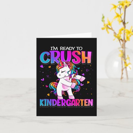 幼稚園の新学期キンをつぶす カード (黄色い花)