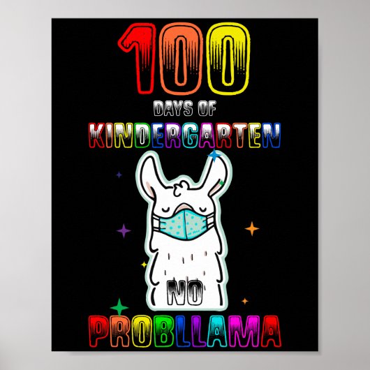 幼稚園の日100人のラマ幼稚園 ポスター (正面)
