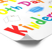 幼稚園の日100人の学生のTeac ポスター (角)