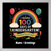 幼稚園の日100人を潰カスタマイズした ポスター (正面)