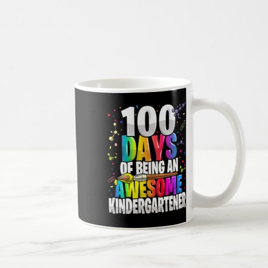 幼稚園の日100位の100素晴らし人の子供 コーヒーマグカップ (右)