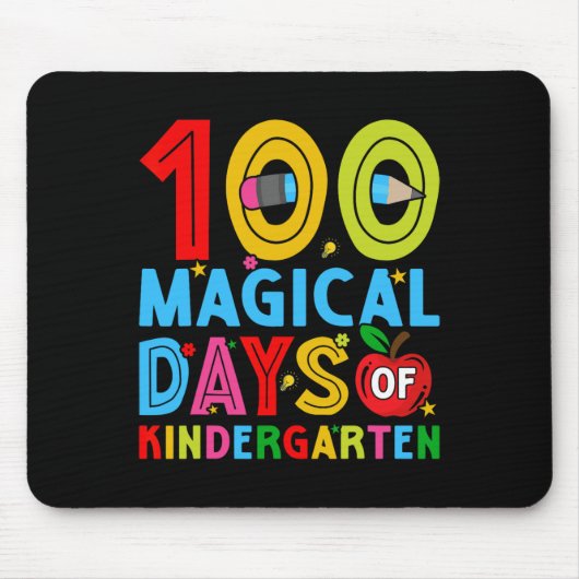 幼稚園の日100日目ハッピー マウスパッド (正面)