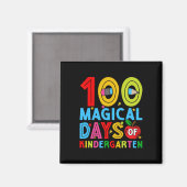 幼稚園の日100日目ハッピー マグネット (正面/裏面)