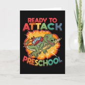 幼稚園の最初の新学期 カード (正面)