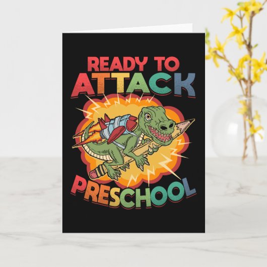 幼稚園の最初の新学期 カード (黄色い花)