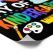 幼稚園の最初の日のおもしろい虹 ポスター (角)