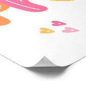 幼稚園の最初の日のサイン新学期写真 ポスター (角)