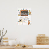 幼稚園の最初の日サイン ポスター (キッチン)