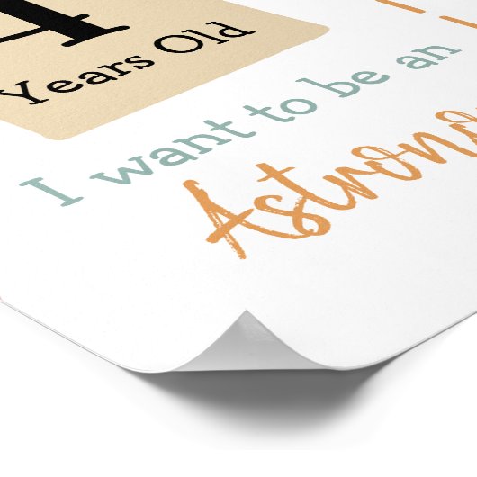 幼稚園の最初の日サイン ポスター (角)