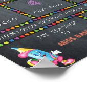 幼稚園の最初の日SIGN BOY,1年生 ポスター (角)