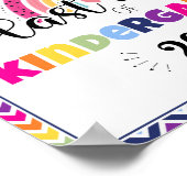 幼稚園の最後の日の写真のプロップサイン ポスター (角)