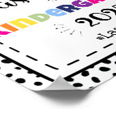 幼稚園の最後の日の写真のプロップサイン ポスター (角)