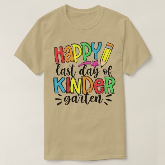 幼稚園の最後の日を楽しむ子供たち子供へ Tシャツ (デザイン正面)