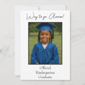 幼稚園の正式写真 招待状 (正面)