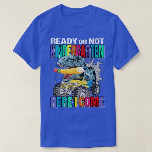 幼稚園の準備ができているか無い私はモンスタ来ートリュック Tシャツ (デザイン正面)