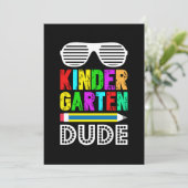 幼稚園の男の最初の日戻り 招待状 (スタンド正面)