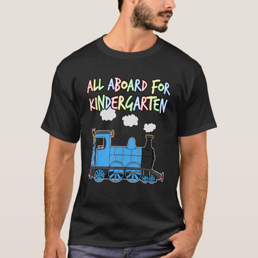 幼稚園の蒸気機関車に乗り込んで初日 Tシャツ (正面)