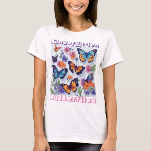 幼稚園の蝶々 Tシャツ (正面)