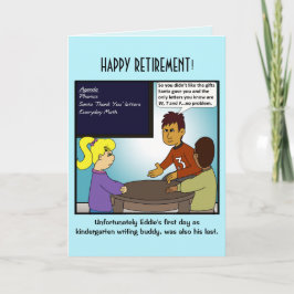 幼稚園の退職挨拶状 カード