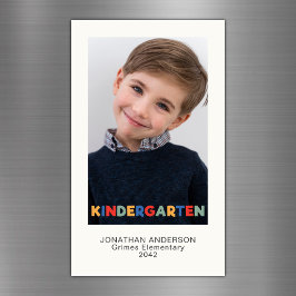 幼稚園の通学年写真記念マグネット