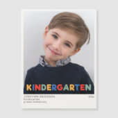 幼稚園の通学年写真記念マグネット (正面)