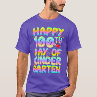 幼稚園の100日目ハッピーバックScho Tシャツ