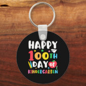 幼稚園の100日目先生子供100日Sc キーホルダー (正面)