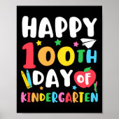 幼稚園の100日目先生子供100日Sc ポスター (正面)