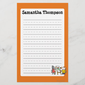 幼稚園のMaisyそして正気でないペンキ 便箋