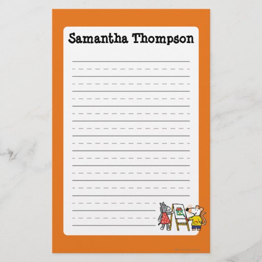 幼稚園のMaisyそして正気でないペンキ 便箋 (正面)