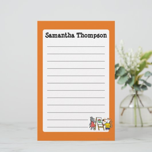 幼稚園のMaisyそして正気でないペンキ 便箋 (スタンド正面)