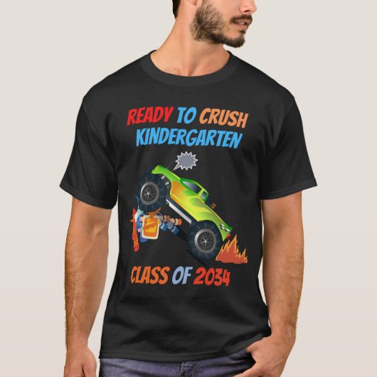 幼稚園のTシャツを潰す準備ができている学校 Tシャツ (正面)