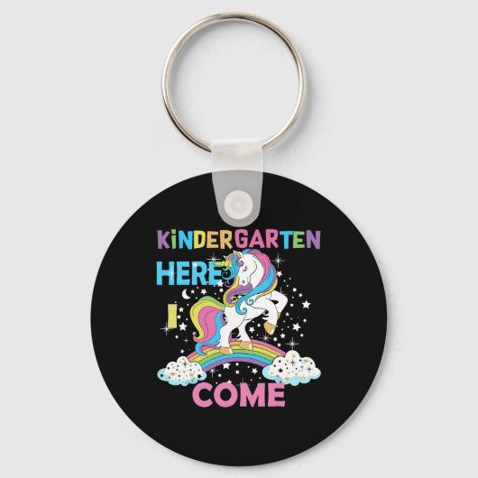 幼稚園はこちら来私学校幼稚園女子 キーホルダー (正面)