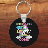 幼稚園はこちら来私学校幼稚園女子 キーホルダー (正面)