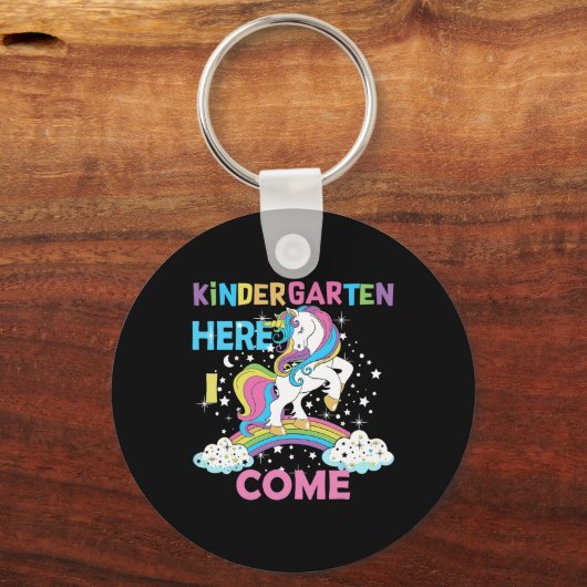 幼稚園はこちら来私学校幼稚園女子 キーホルダー (正面)