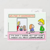 幼稚園はコンプライアンス ポストカード (正面/裏面)