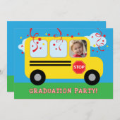 幼稚園または就学前の卒業写真インビタット 招待状 (正面/裏面)