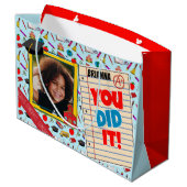 幼稚園または幼稚園の卒業の写真のギフトバッグ ラージペーパーバッグ (裏面アングル)