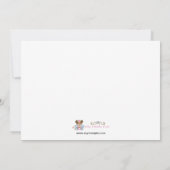 幼稚園または幼稚園の招待状 招待状 (裏面)