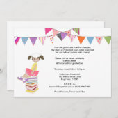 幼稚園または幼稚園の招待状 招待状 (正面/裏面)