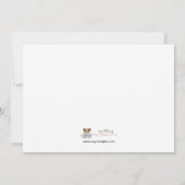 幼稚園または幼稚園の招待状 招待状 (裏面)